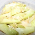 Chayote Fruit Cooked With Red Wine Vinegar And Onions